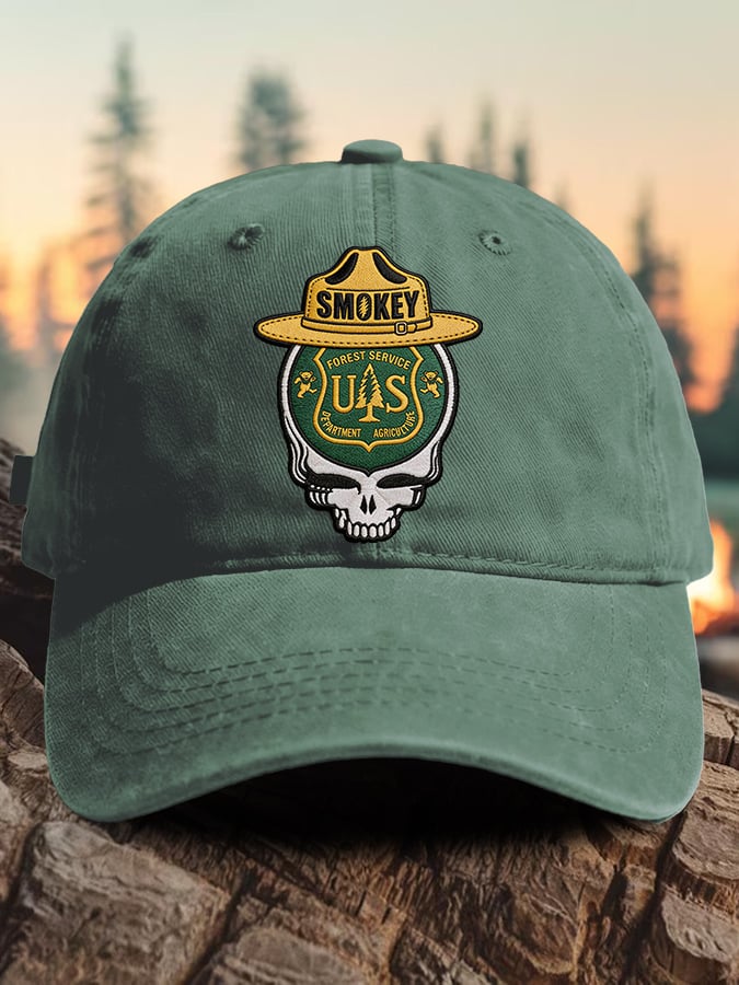 Berretto da baseball con stampa "Retro Resist Save The Forest Service"