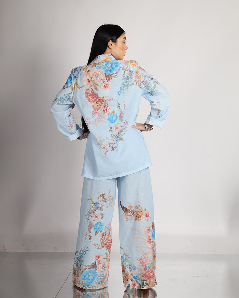 Tailleur 3 pièces fleuri