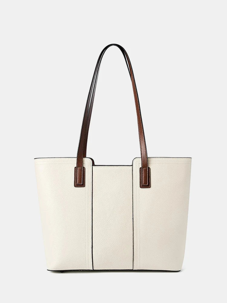 Borsa Tote da Lavoro Classica Grande da Donna in Vera Pelle