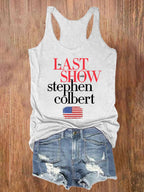 🔥Buy 3 Get 15% Off🔥Retro Last Show Print Tank Top