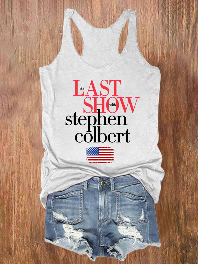 🔥Compra 3 e ottieni il 15% di sconto🔥Canotta retrò con stampa Last Show