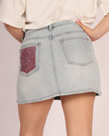 Gonna jeans Pink