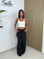 Pantalone 100% lino