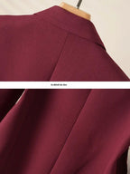Veste blazer élégante à un bouton pour femme, manteau à manches longues et coupe ajustée pour le bureau, vêtement d'extérieur mode automne et hiver