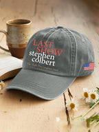 🔥Buy 3 Get 15% Off🔥Retro Last Show 05.21.2026 The Night The Laughter Died After The Opening Monol, Hopefully People Laughed During The Show Print Baseball Cap