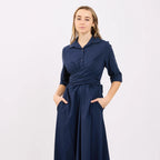 2026 Bea, Long Dress With Waist Tie