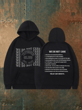 Women's  Retro Funny Proud Member Of Club We Do Not Care Menopause Perimenopause Print   Hoodie