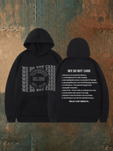 Women's  Retro Funny Proud Member Of Club We Do Not Care Menopause Perimenopause Print   Hoodie