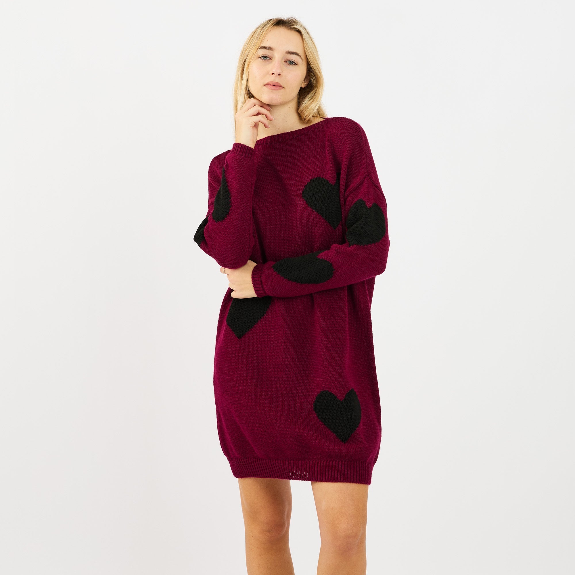 [2026.COUTURE] Vestito Love, In Maglia Con Cuori