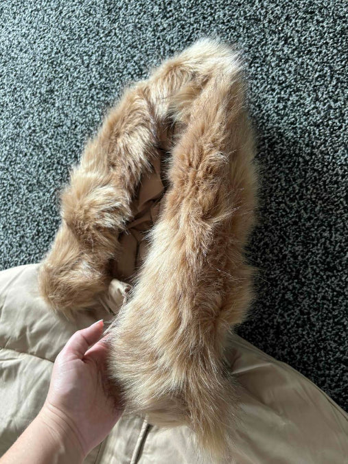 Manteau en coton thermique oversize en peluche zippé à capuche pour femme, vêtements d'automne et d'hiver pour femme, veste élégante à manches longues avec poches à rabat et fermeture éclair