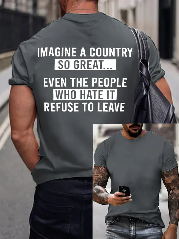 T-Shirt Uomo IMAGINE A COUNTRY
