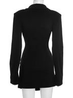 Robe élégante pour femme, couleur unie, col en V profond, taille froncée tendance, parfaite pour les fêtes de printemps et d'automne
