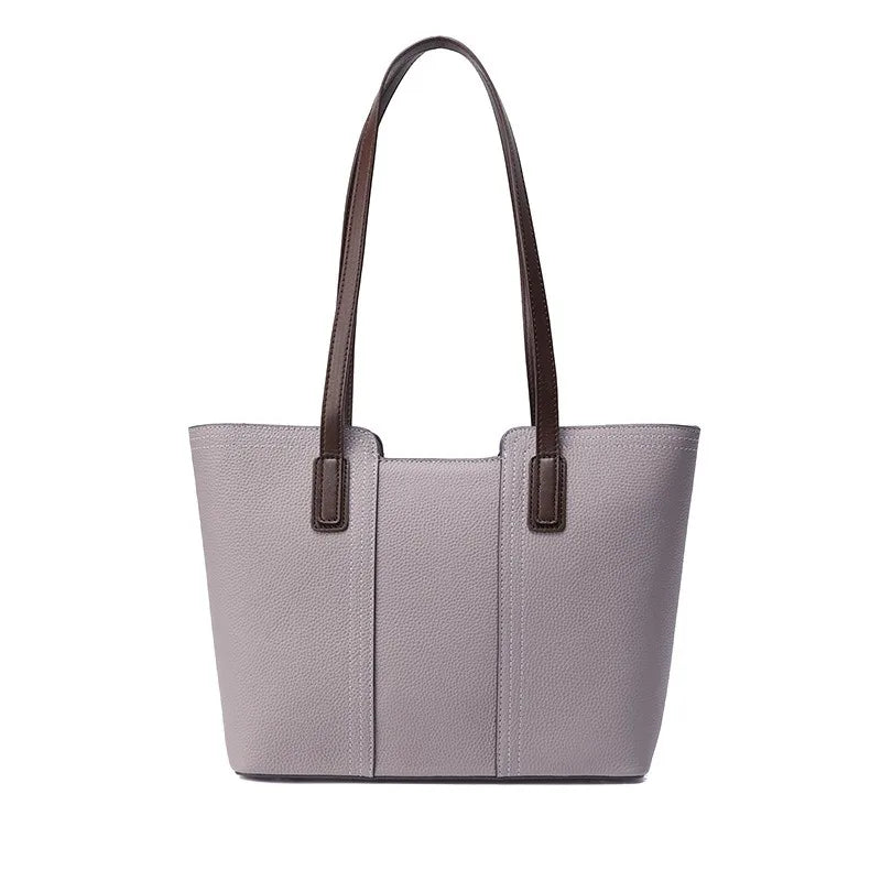Borsa Tote da Lavoro Classica Grande da Donna in Vera Pelle
