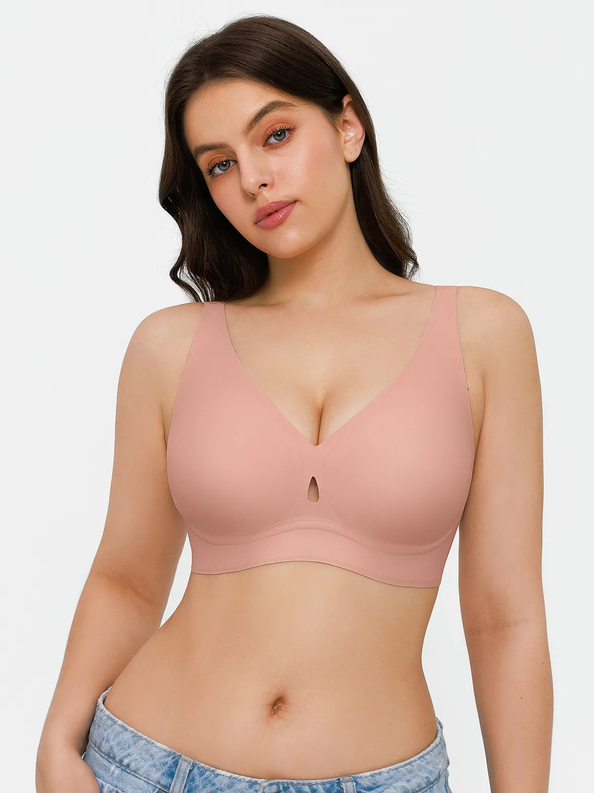 Soutien-gorge sans coutures avec support en gel et maintien des contours