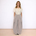 [2026.NOHO] Eva, Pantaloni Barrel Con Pence Frontali