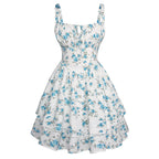 Mini-robe Corset Fleurie, Style Décontracté et Vacances