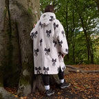 Peignoir de Séchage Imperméable Coupe-Vent, Robe de Changement Doublée Polaire Sherpa Douce, Manteau Veste à Capuche Surdimensionné à Manches Longues pour Enfants, Adultes, Hommes, Femmes, Surf, Plage, Natation, Restez au Sec
