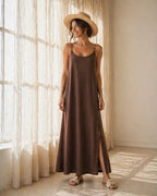 Abito Nora | Moda Donna | Taglio Dritto Oversize che Valorizza con Stile Naturale da Indossare Ogni Giorno o per Fughe Urbane