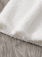 Ensemble deux pièces décontracté pour femme, haut à manches longues de couleur unie et pantalon large élastique, pyjama confortable et minimaliste à col rond