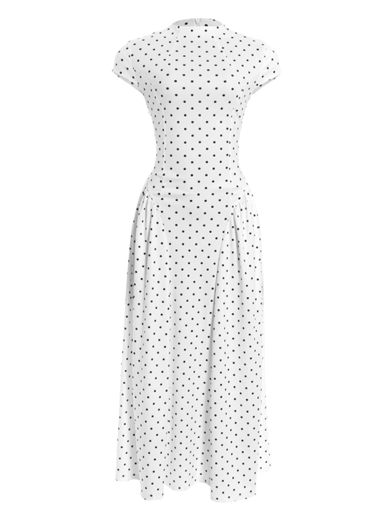 Robe longue sans manches évasée et cintrée