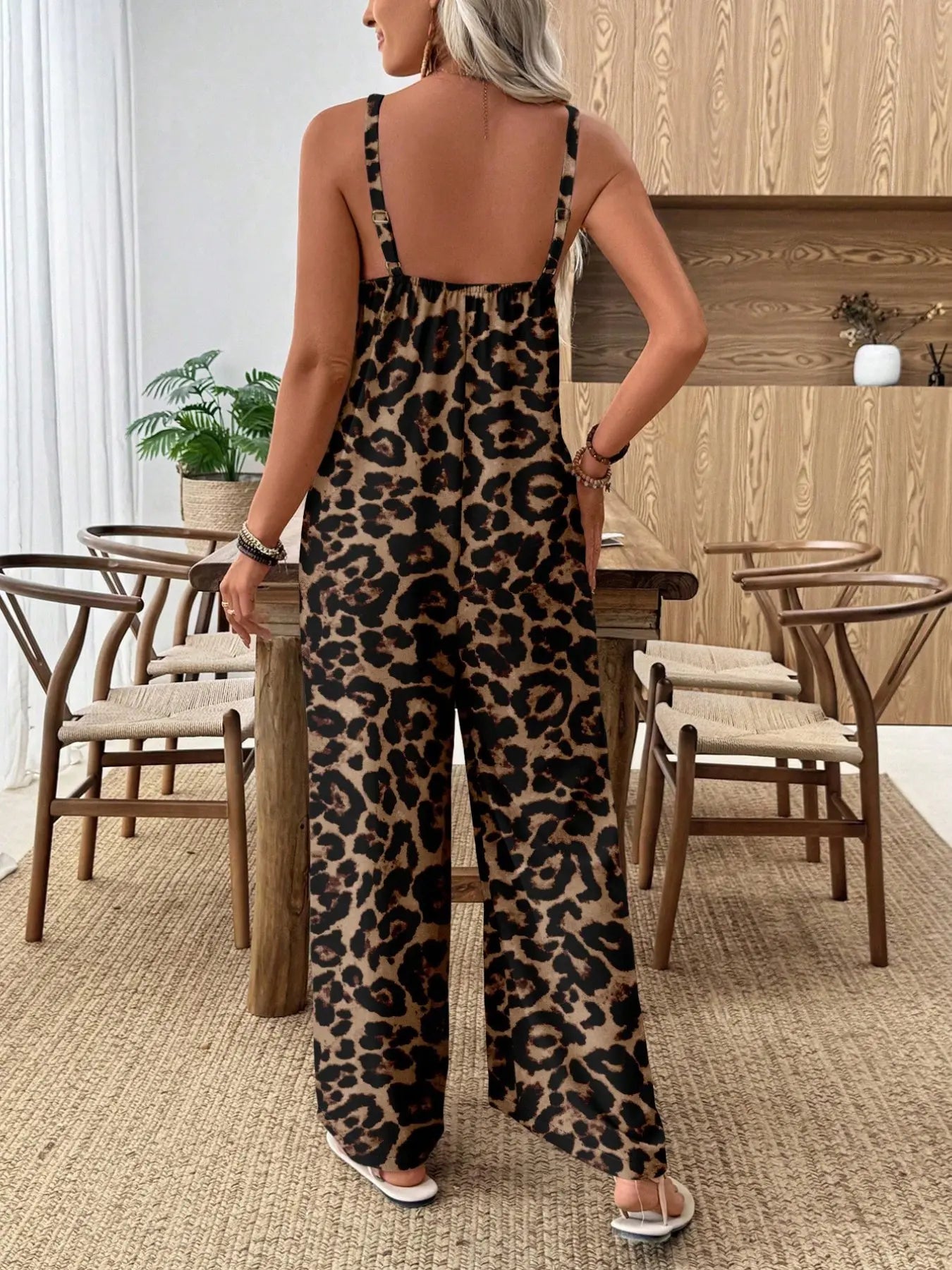 Combinaison pantalon bohème décontractée et imprimée pour femme