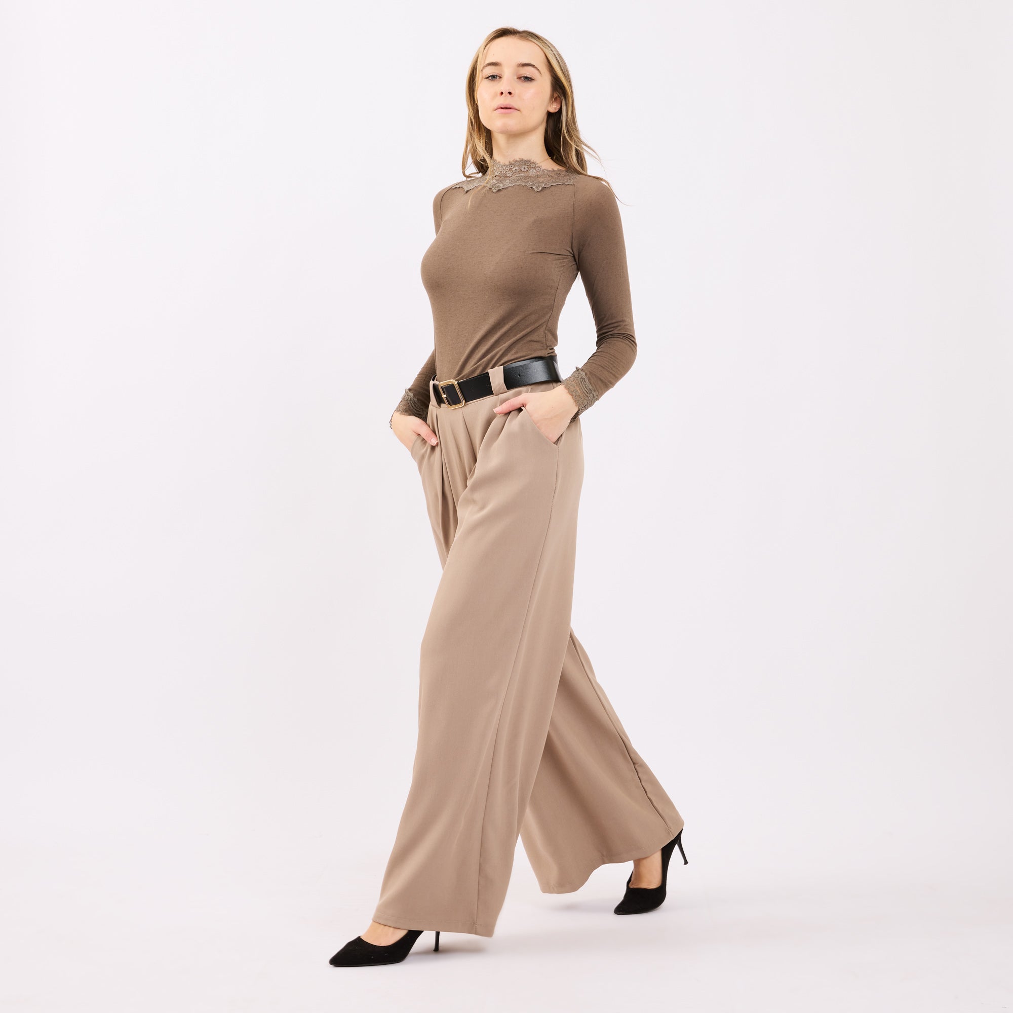 [2026.SOUL] Pantaloni Eleganti Con Cintura