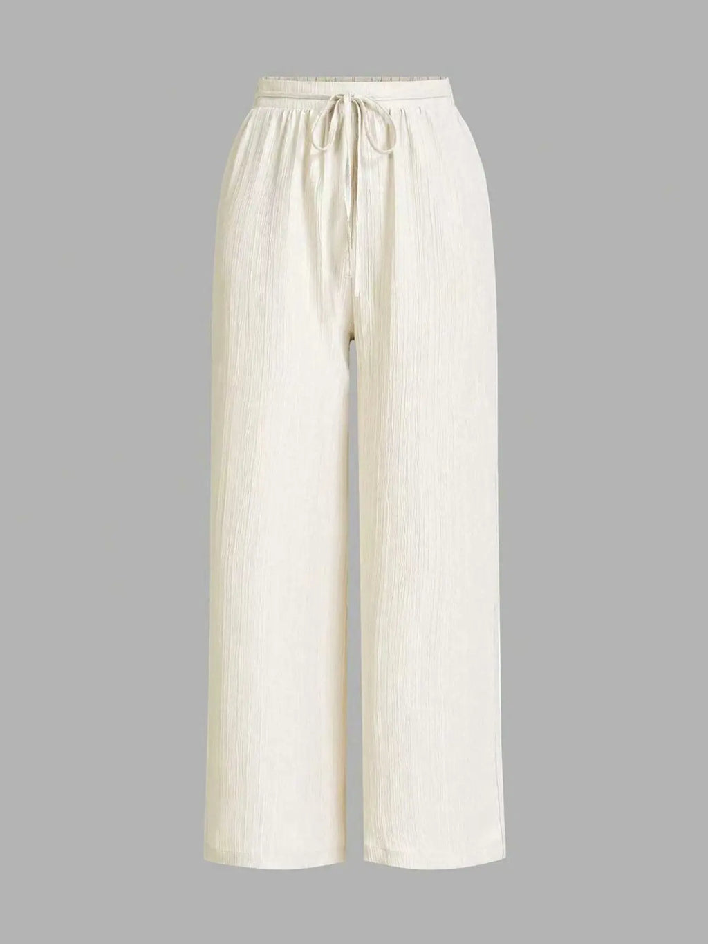 Ensemble 3 pièces : pantalon large uni pour femme