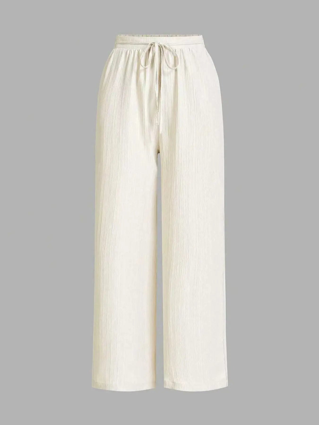 Ensemble 3 pièces : pantalon large uni pour femme