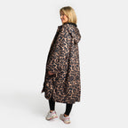 Peignoir de Séchage Imperméable Coupe-Vent, Robe de Changement Doublée Polaire Sherpa Douce, Manteau Veste à Capuche Surdimensionné à Manches Longues pour Enfants, Adultes, Hommes, Femmes, Surf, Plage, Natation, Restez au Sec