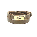 2026 Ermione, Ceinture en Cuir Véritable