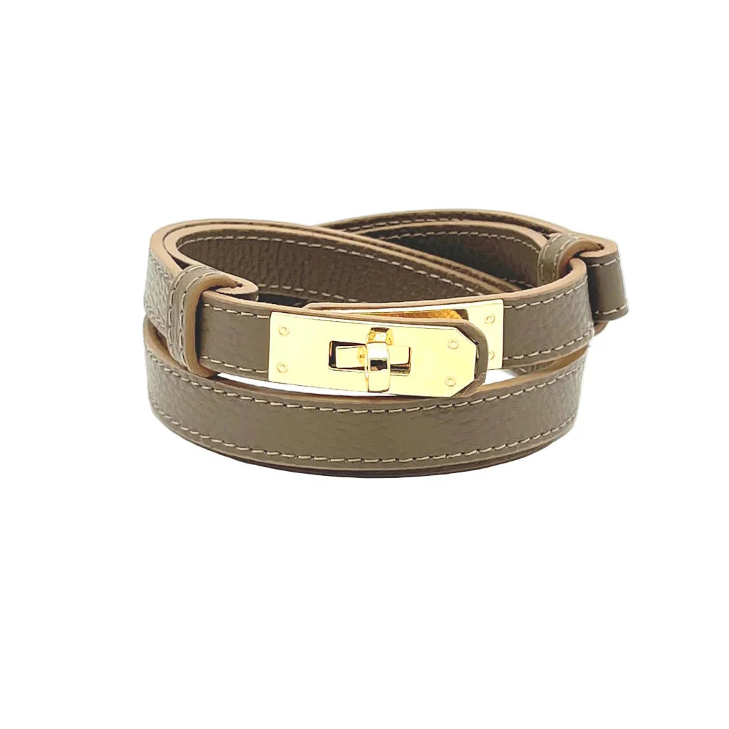 2026 Ermione, Ceinture en Cuir Véritable