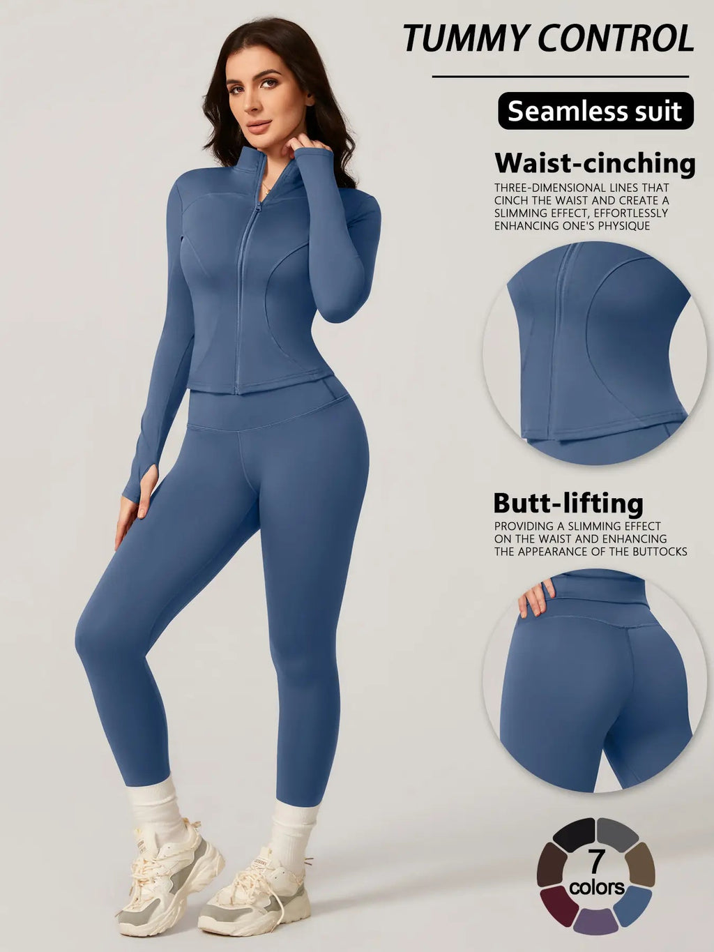 Completo da allenamento da donna a due pezzi slim-fit