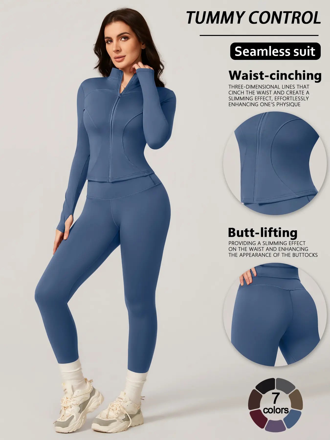 Completo da allenamento da donna a due pezzi slim-fit