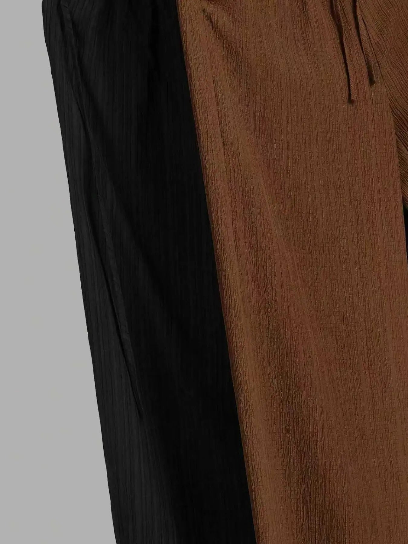 Ensemble 3 pièces : pantalon large uni pour femme