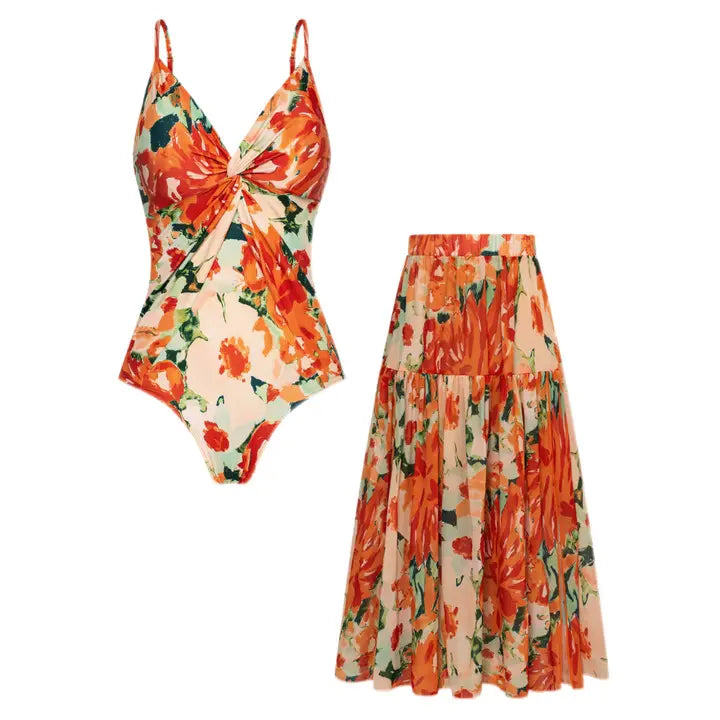 Ensemble de maillots de bain deux pièces, style décontracté et vacances, idéal pour la plage et la piscine estivales