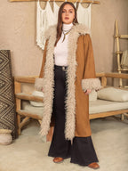 Veste moelleuse grande taille tendance pour l'automne-hiver