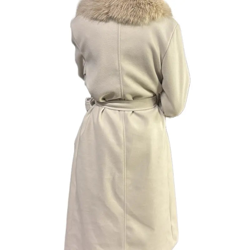 Cappotto con Collo di Pelliccia di Alta Qualità - Chic ed Elegante, Progettato per un Look di Stile e Confortevole.