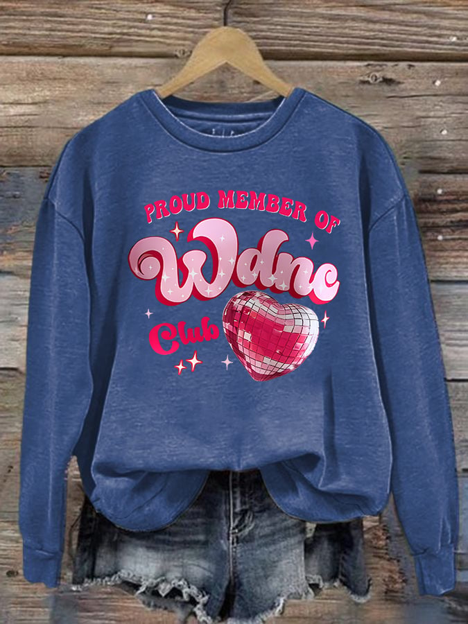 Women's Retro Funny Proud Member Of Club We Do Not Care Menopause Perimenopause Print  Sweatshirt
