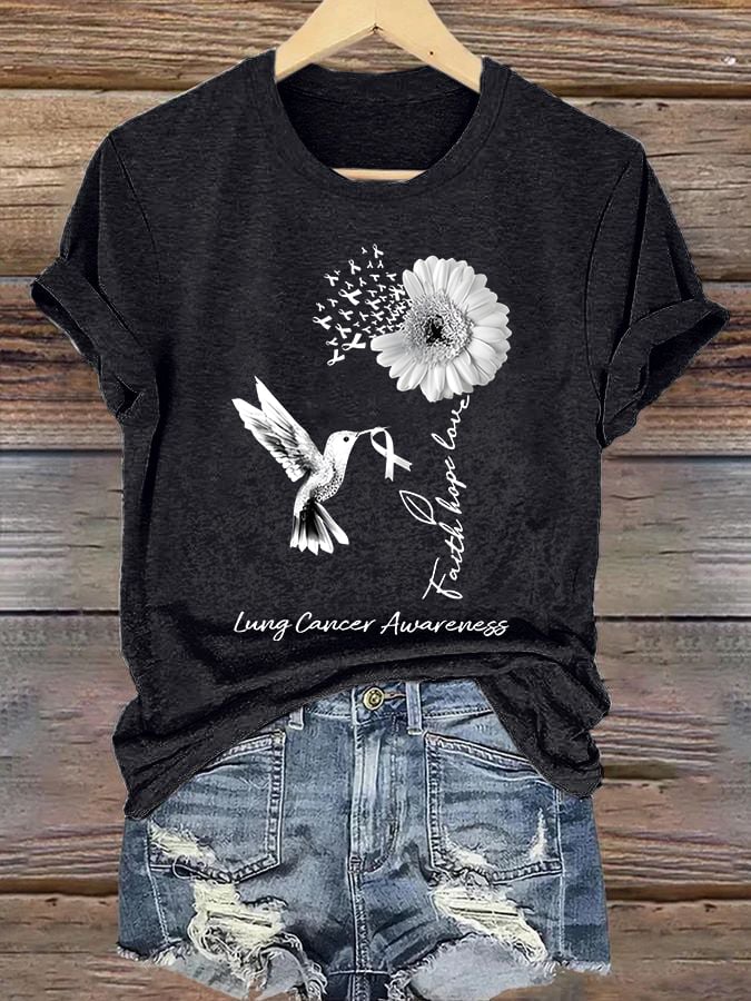 Faith Hope Love Lung Cancer Awareness Classic T-Shirt