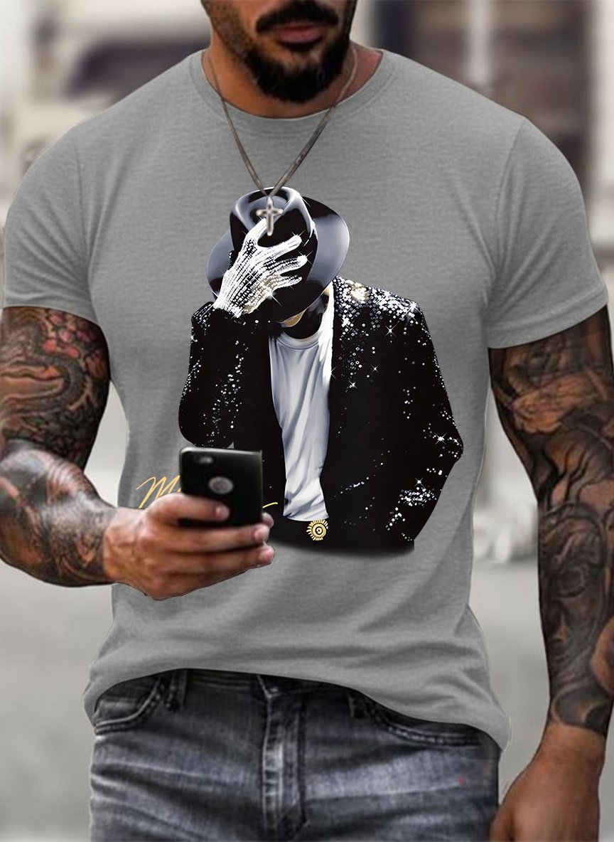 T-shirt da uomo con stampa divertente