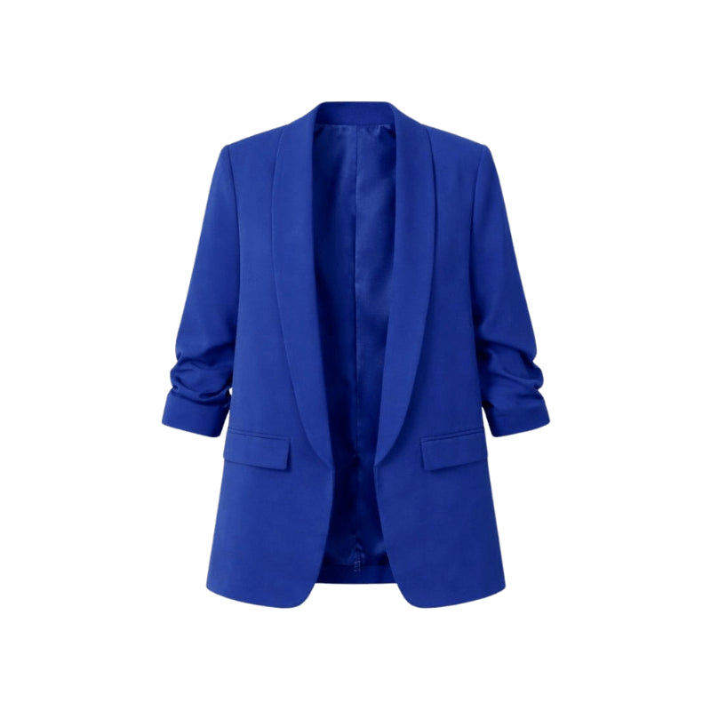 Blazer plissé à l'américaine | Vêtements pour femmes | Blazer | Plissé | Décontracté | Coupe ample