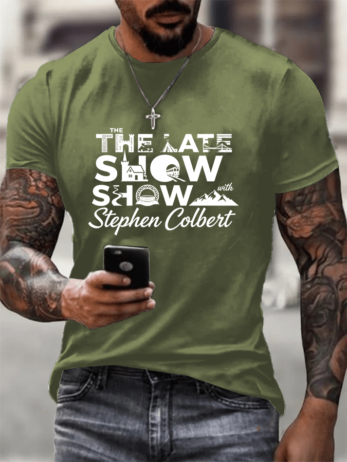 Men's Retro Last Show Print T-Shirt