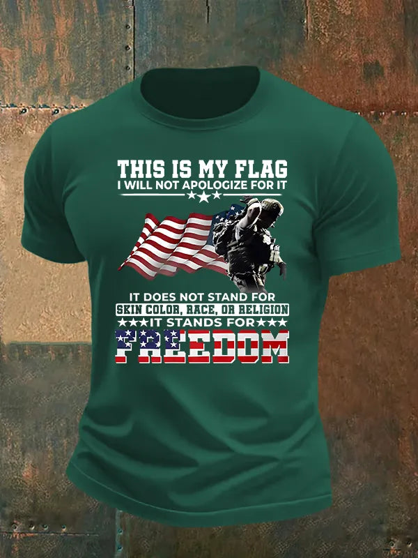 T-Shirt Uomo Stampa "QUESTA È LA MIA BANDIERA"