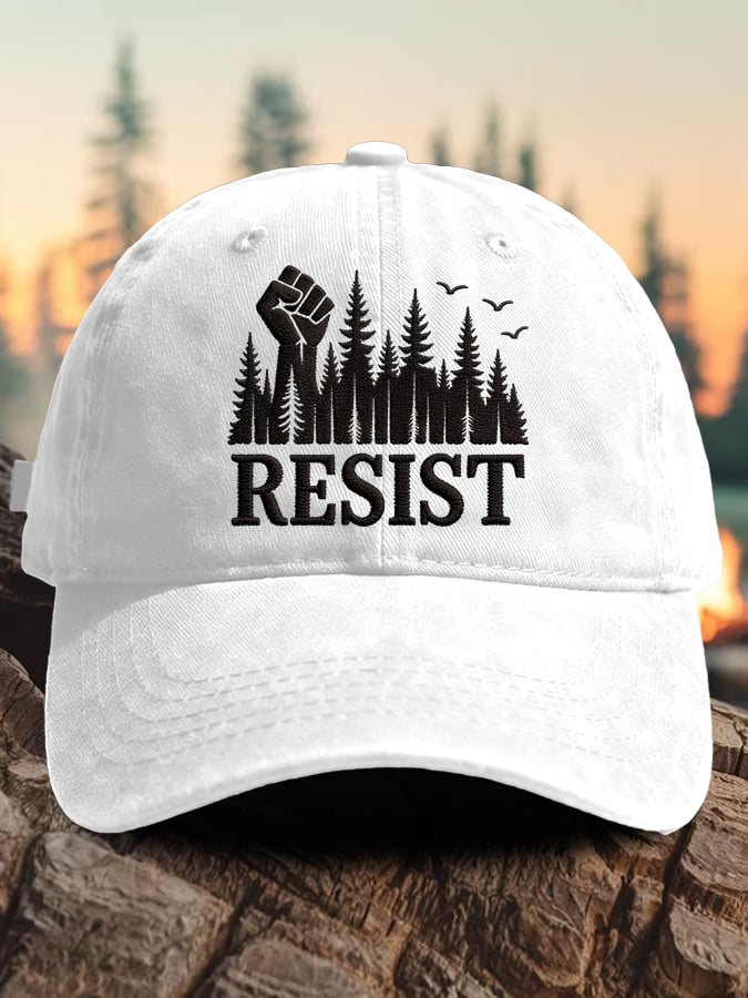 Cappellino da baseball con stampa "Retro Resist Save The Forest Service"