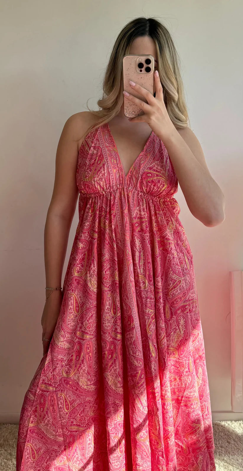 Abito lungo da donna stile bohémien chic