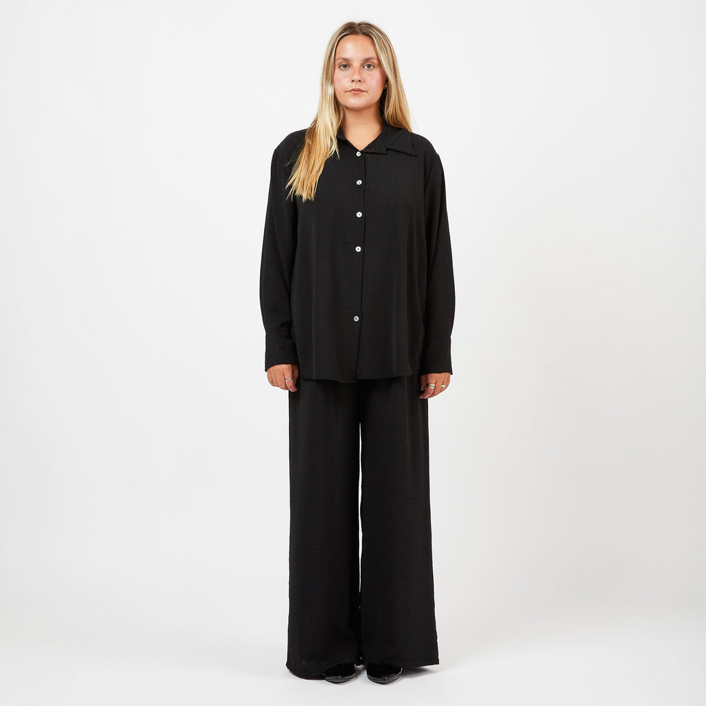[2026.COUTURE] Completo elegante in camicia e pantalone palazzo morbido comodo