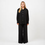 [2026.COUTURE] Completo elegante in camicia e pantalone palazzo morbido comodo