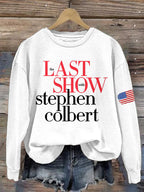 🔥Buy 3 Get 15% Off🔥Retro Last Show Print Sweatshirt