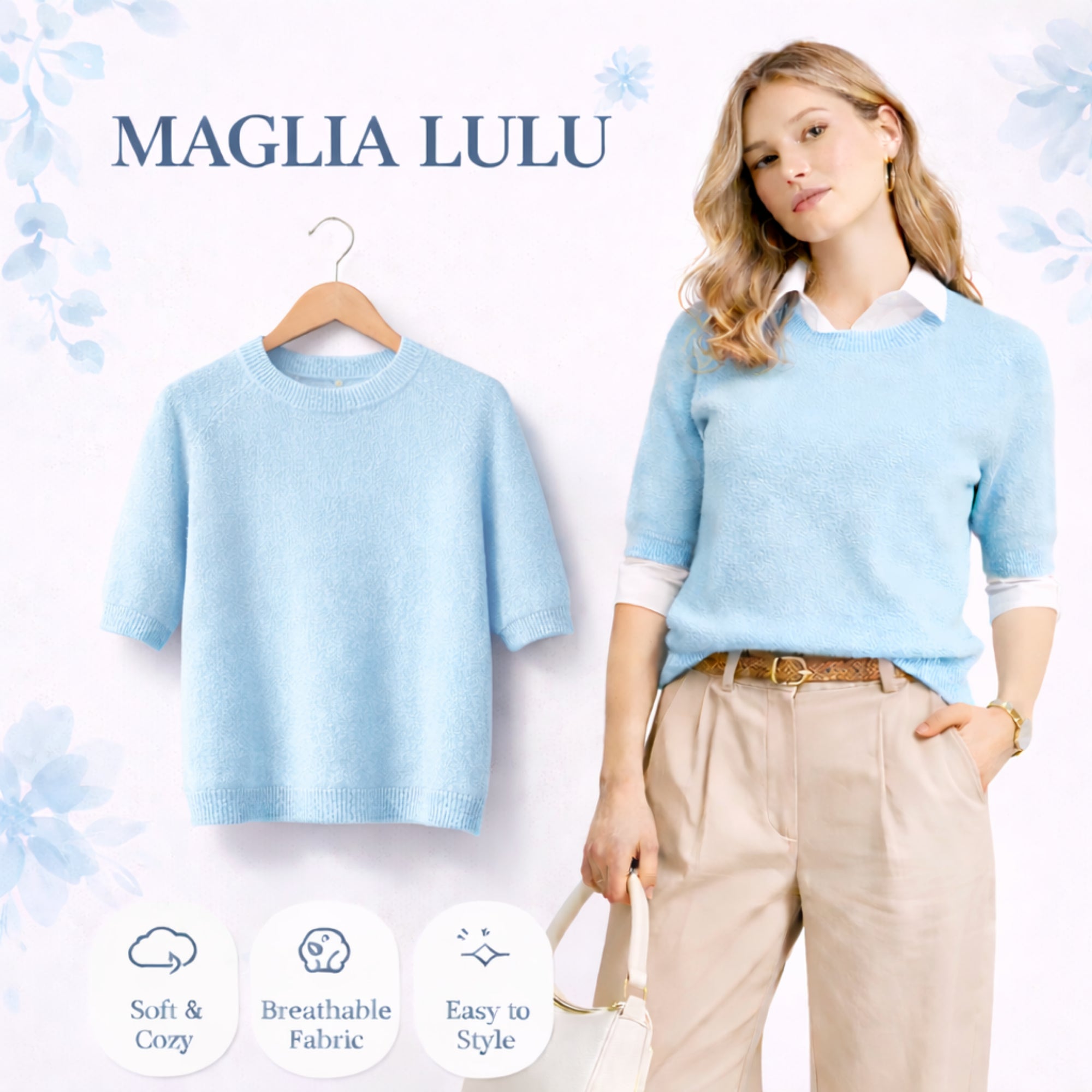 [2026] Maglia Lulu, Girocollo A Manica Corta