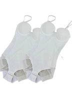 Body string gainant pour femme, couleur unie, maille contrastante transparente, bretelles réglables, contrôle du ventre, pour toutes les saisons